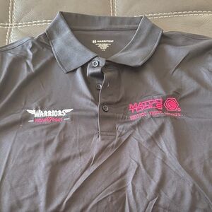 Matco Tools/Warriors Wear Pink collab Harrington Black Polo Shirt